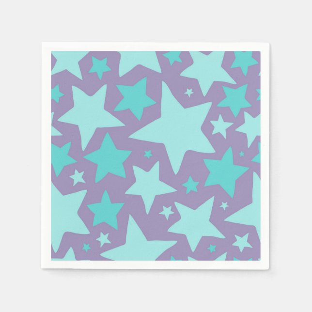Serviette En Papier Motif d'étoiles (Devant)