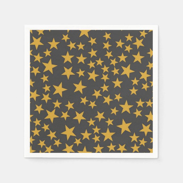 Serviette En Papier Motif d'étoiles (Devant)