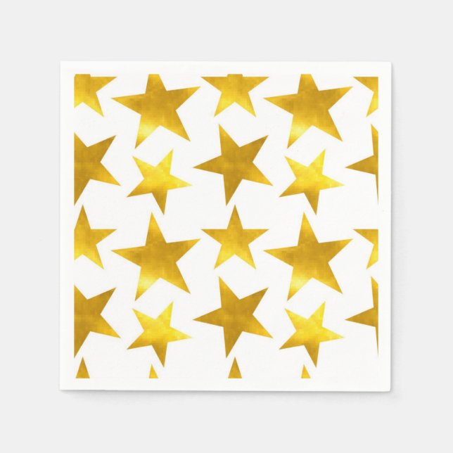 Serviette En Papier Motif d'étoiles (Devant)