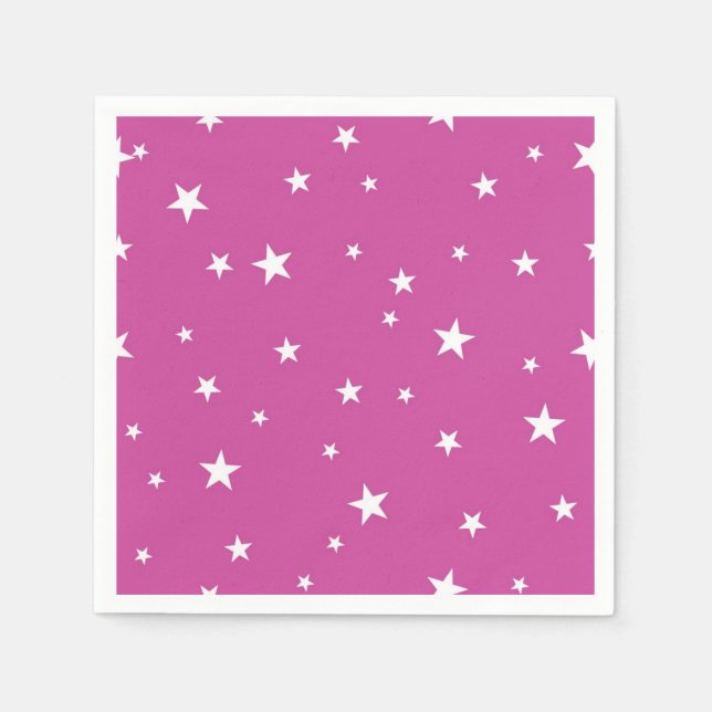 Serviette En Papier Motif d'étoiles (Devant)