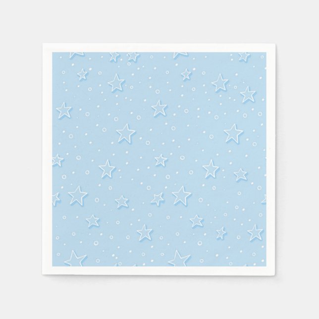 Serviette En Papier Motif d'étoiles (Devant)