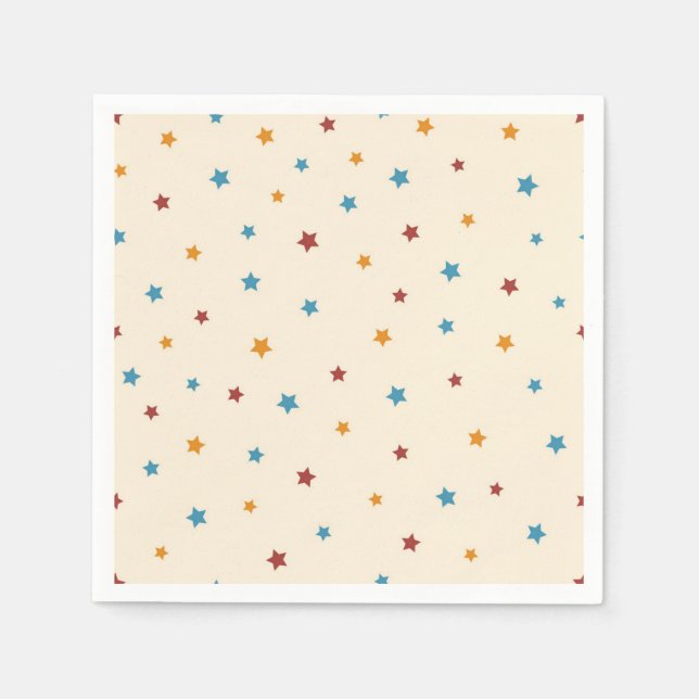 Serviette En Papier Motif d'étoiles (Devant)