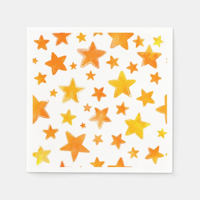 Serviette En Papier Motif d'étoiles (Devant)