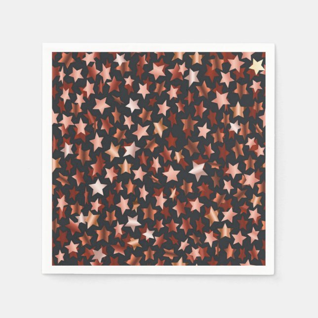 Serviette En Papier Motif d'étoiles (Devant)