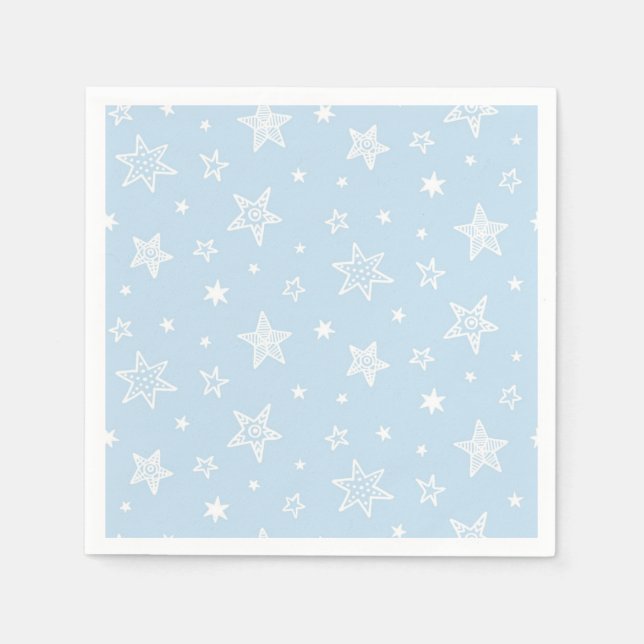 Serviette En Papier Motif d'étoiles (Devant)
