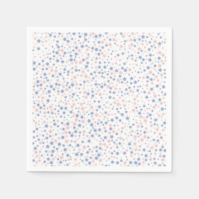 Serviette En Papier Motif d'étoiles (Devant)
