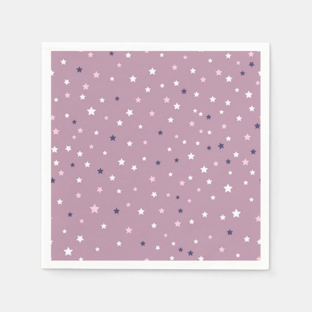 Serviette En Papier Motif d'étoiles (Devant)
