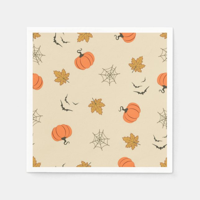 Serviette En Papier Motif d'Halloween (Devant)