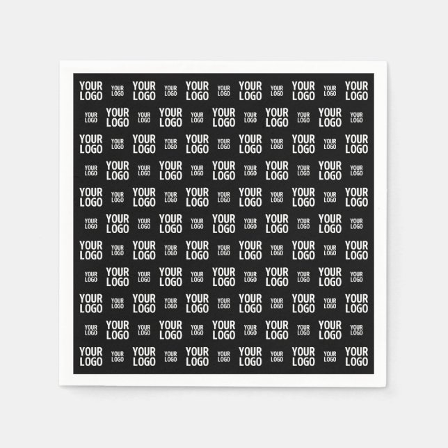 Serviette En Papier Motif d'image, de design ou de logo professionnel (Devant)