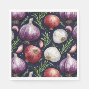 Serviette En Papier Motif d'oignons moderne