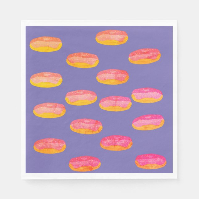 Serviette En Papier Motif Donuts (Devant)