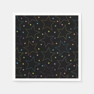 Serviette En Papier Motif du ciel de nuit étoilé