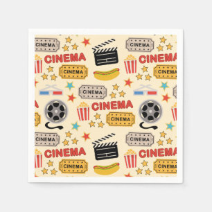 Serviette En Papier Motif du cinéma