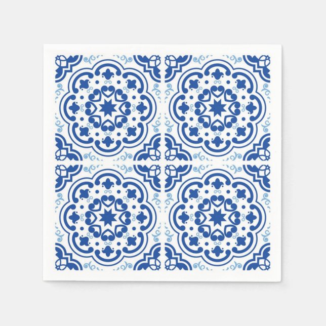 Serviette En Papier Motif en céramique (Devant)