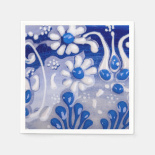 Serviette En Papier Motif en céramique de pot verni près