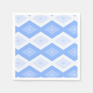 Serviette En Papier Motif en diamant bleu pâle