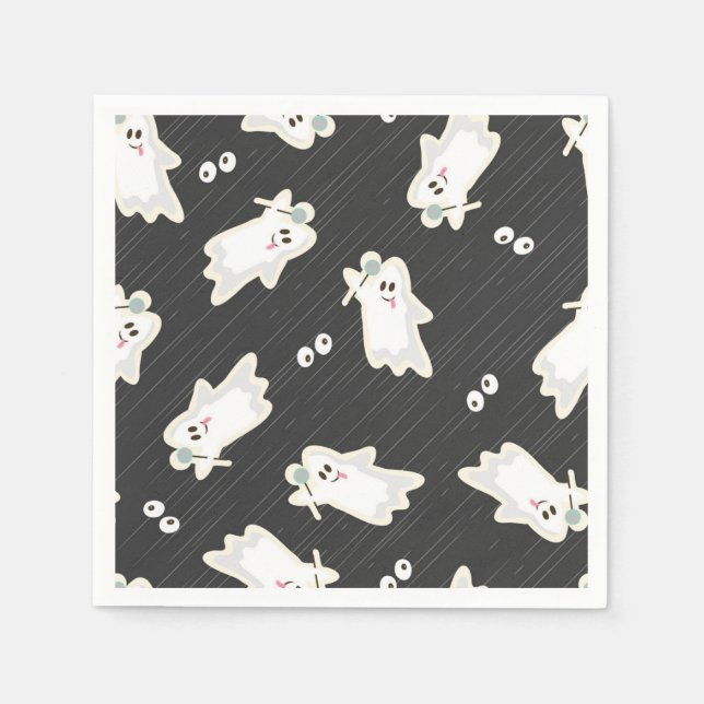 Serviette En Papier Motif fantôme (Devant)