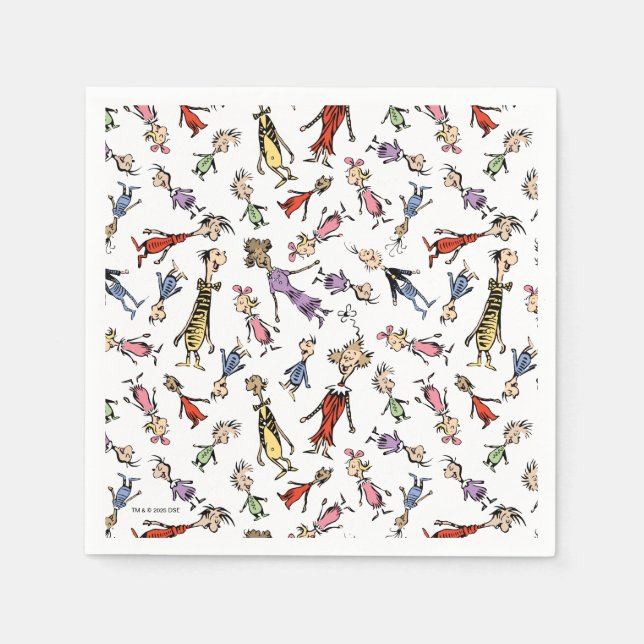 Serviette En Papier Motif festif des personnages de Whoville de Dr. Se (Devant)