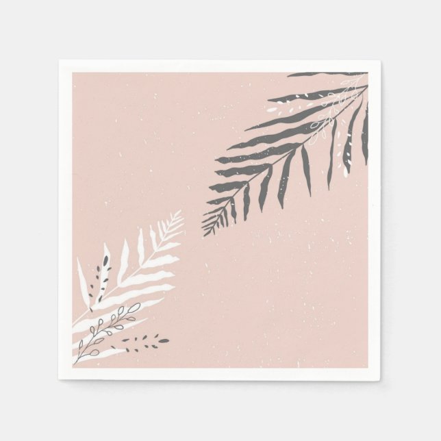 Serviette En Papier motif feuille (Devant)
