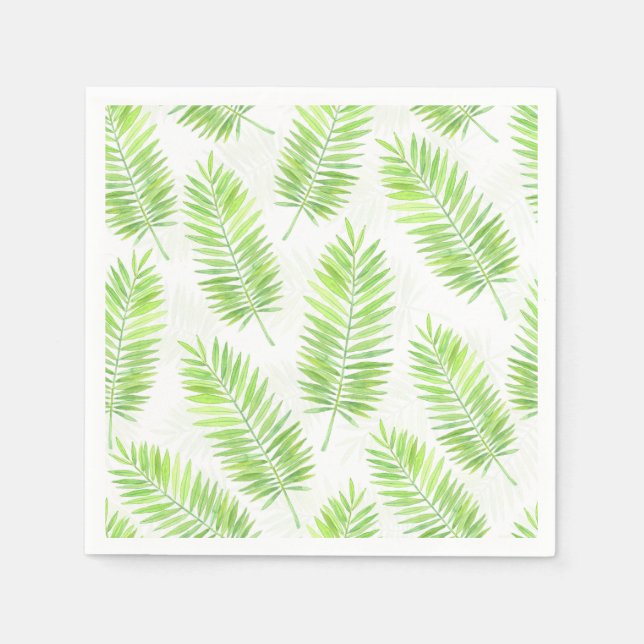 Serviette En Papier Motif feuille Palm (Devant)