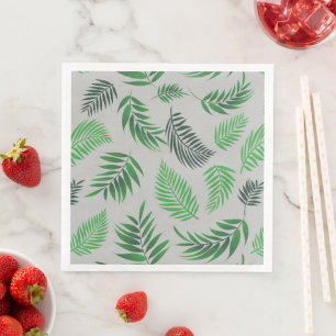 Serviette En Papier Motif Feuille tropical 11