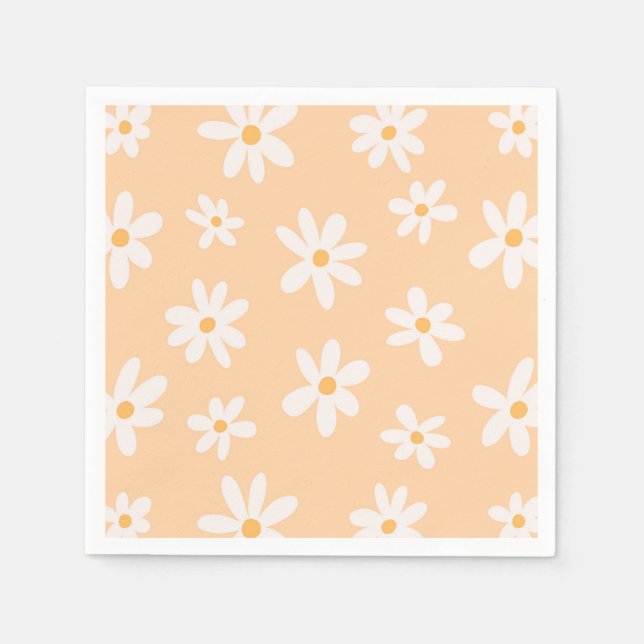 Serviette En Papier Motif Fleur Cute Daisy (Devant)