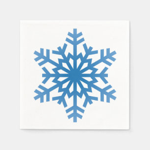 Serviette En Papier Motif Flocons de Neige Noël
