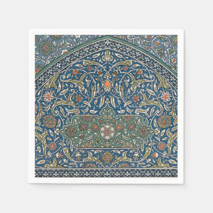 Serviette En Papier Motif floral arabesque décoratif vintage