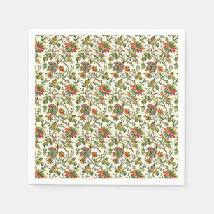 Serviette En Papier Motif floral automnal élégant