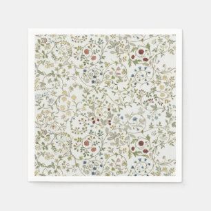 Serviette En Papier Motif floral broderie vintage windrush Morris