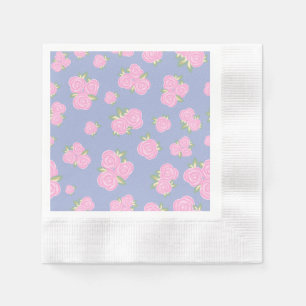 Serviette En Papier Motif floral de roses vintage