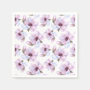 Serviette En Papier Motif floral romantique
