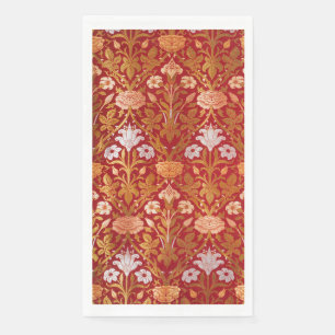 Serviette En Papier Motif floral Rose et Lys vintage de William Morris