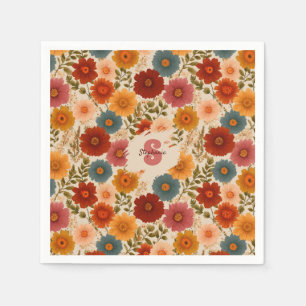 Serviette En Papier Motif floral vintage Daisy