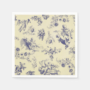 Serviette En Papier Motif français bleu d'ange de pays de Toile