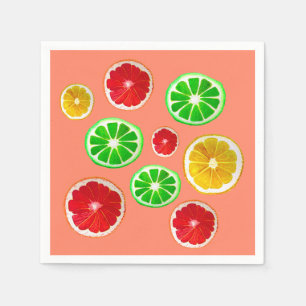Serviette En Papier Motif fruité juteux coloré fruité