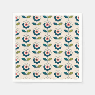 Serviette En Papier Motif Fun Jardin Retro