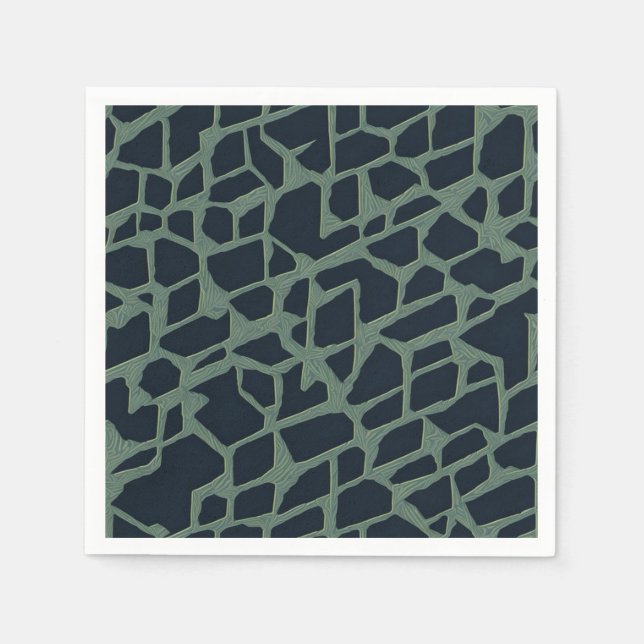 Serviette En Papier Motif géométrique (Devant)