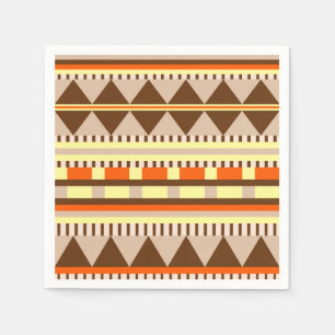 Serviette En Papier Motif géométrique