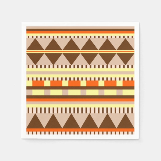 Serviette En Papier Motif géométrique (Devant)