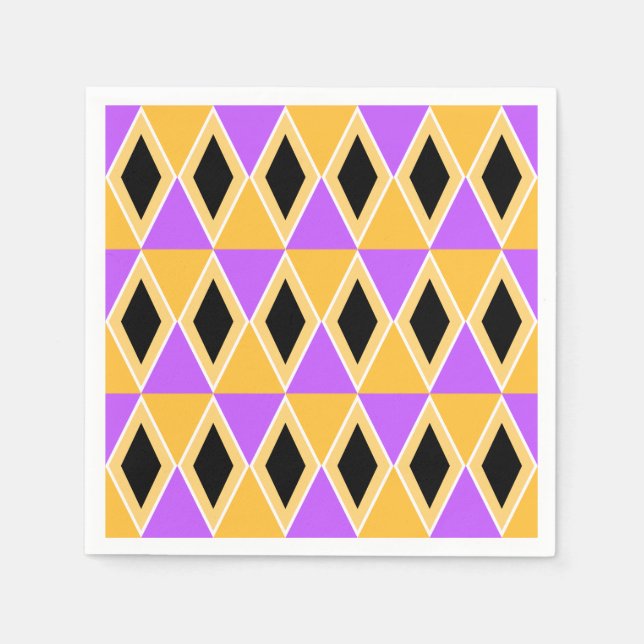Serviette En Papier Motif géométrique (Devant)