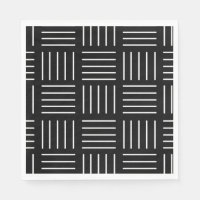 motif géométrique Abstrait - noir et blanc.