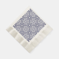 Motif géométrique marocain bleu islamique