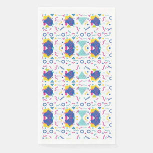 Serviette En Papier Motif géométrique Retro Memphis