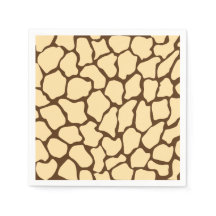 Motif Girafe Marron – Impression Animale Minimalis