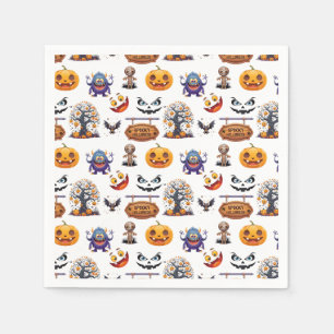 Serviette En Papier Motif Halloween activé