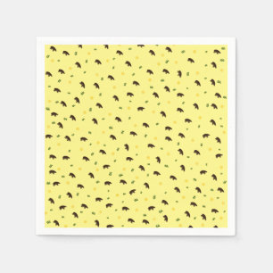 Serviette En Papier Motif Hippopotame