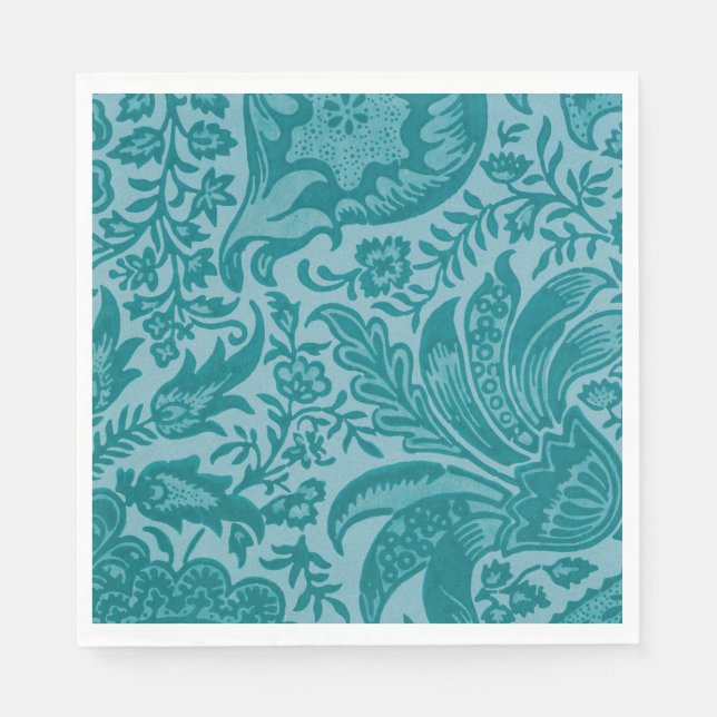 Serviette En Papier Motif indien (par William Morris) Napkins (Devant)