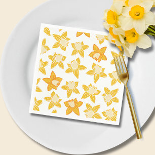 Serviette En Papier Motif jonquille de ressort