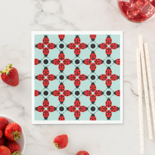Serviette En Papier Motif Ladybug